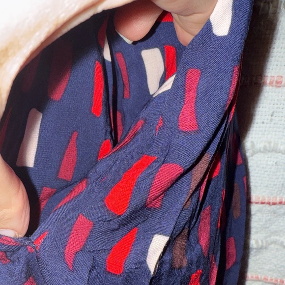 Anthropologie 11:1 Tylho Button Up Navy and Red Dress with Pockets!-Medium- NWT - Picture 3 of 7